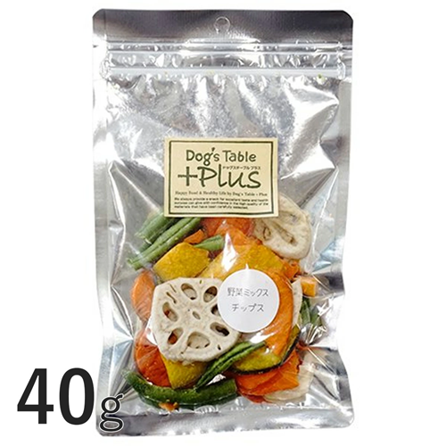 【ビビッド】Dog's Table Plus 野菜ミックスチップス 40g 