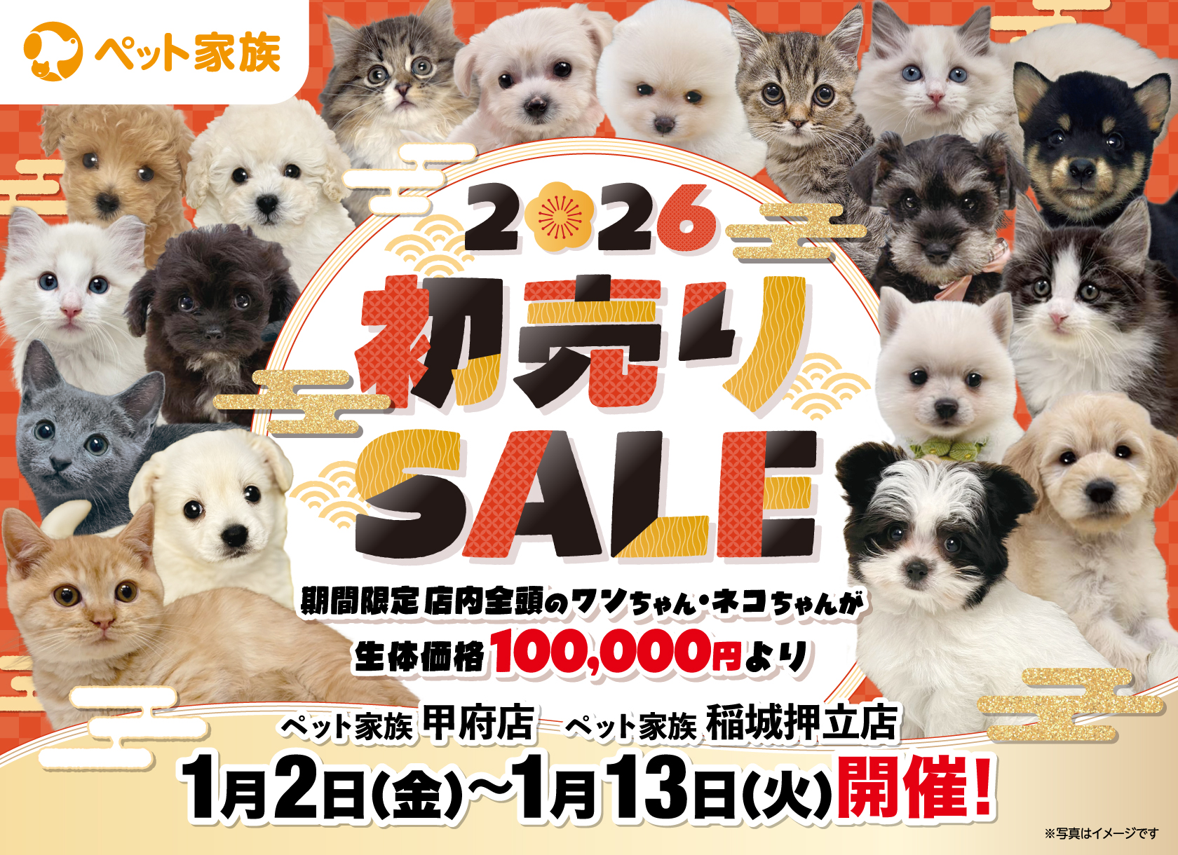 初売りセール開催