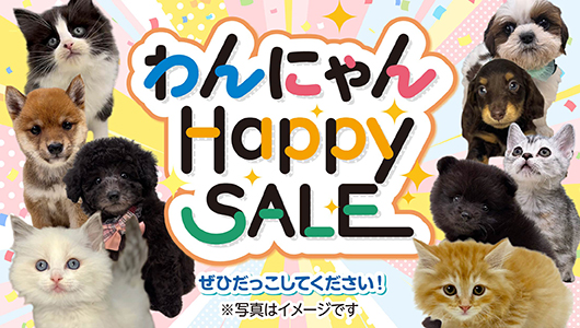 5月23日(土)～5月31日(日)「わんにゃんHappySALE」を開催！
